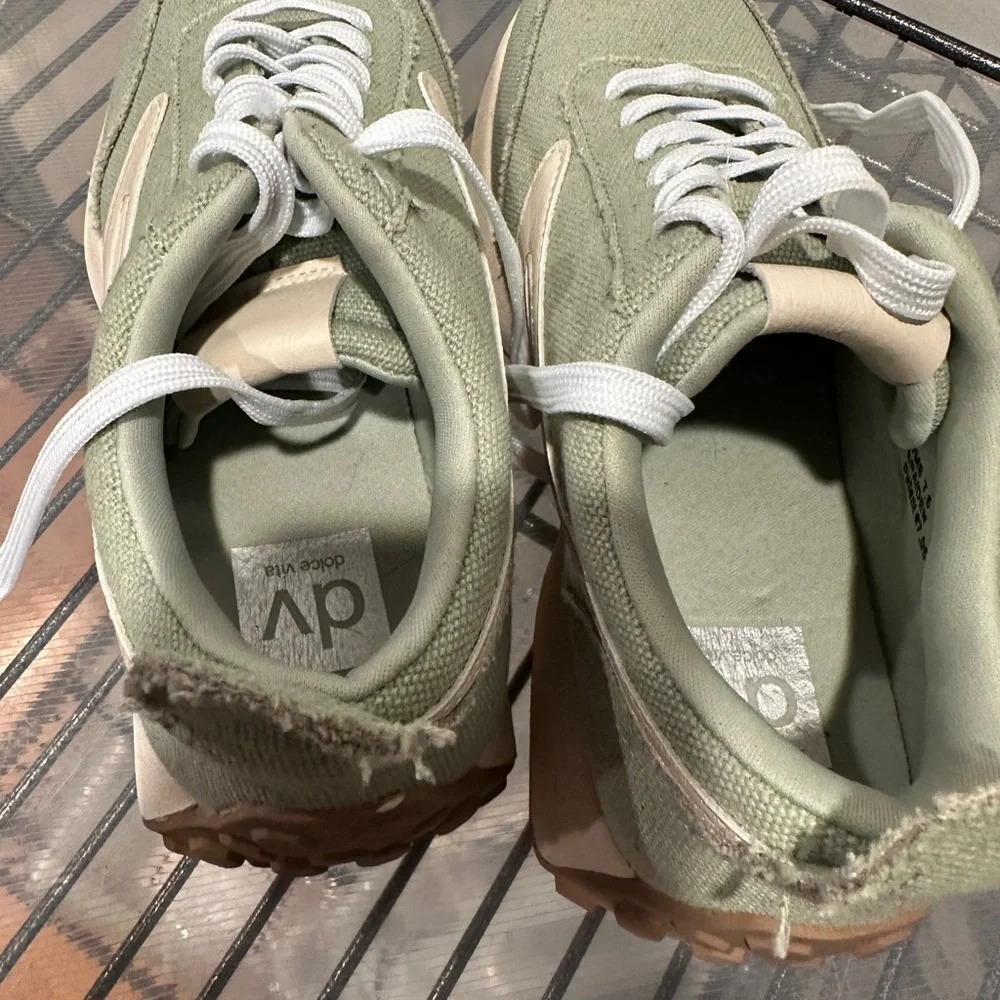 DV by Dolce Vita Green and Cream Sneakers
